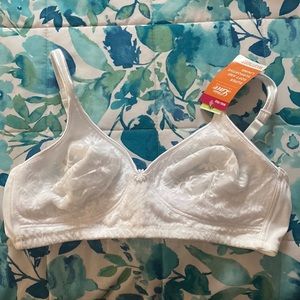 Warners Wire Free White Bra